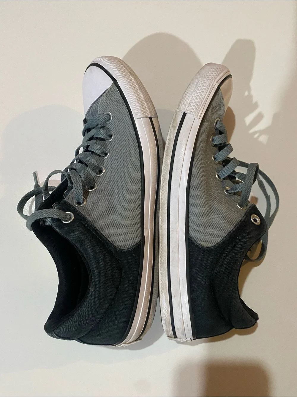 Converse All Star Colorblock Black & Gray Men’s Sneakers Classic Shoes Size 10 - Picture 3 of 6